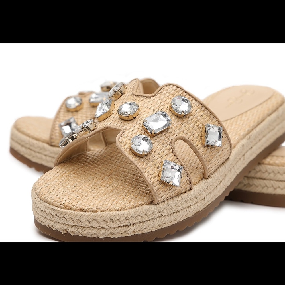 Jessica Simpson Rhinestone Espadrille Sandal